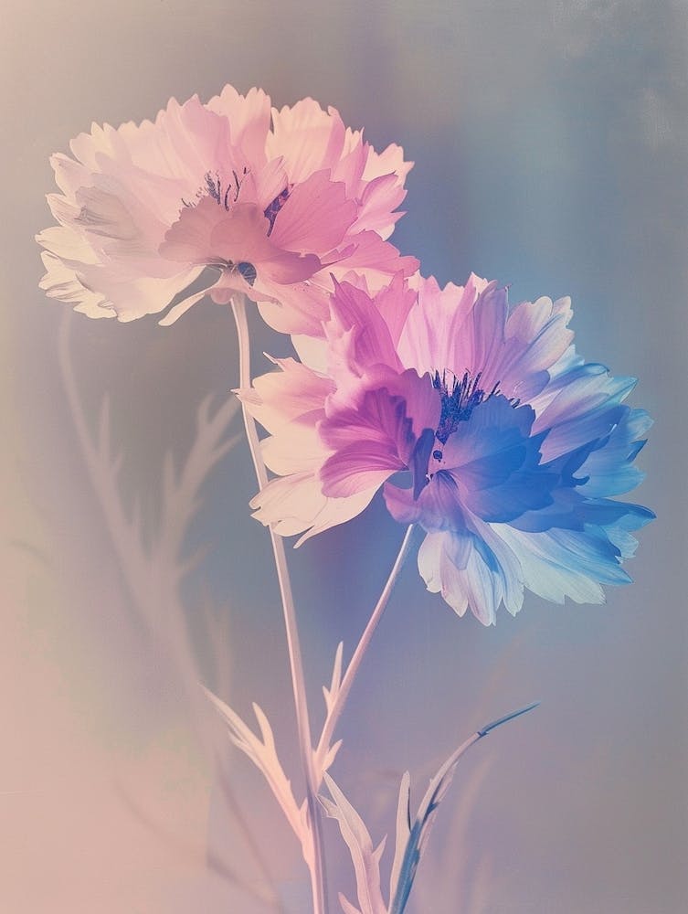 Iridescent Flower Cornflower 2