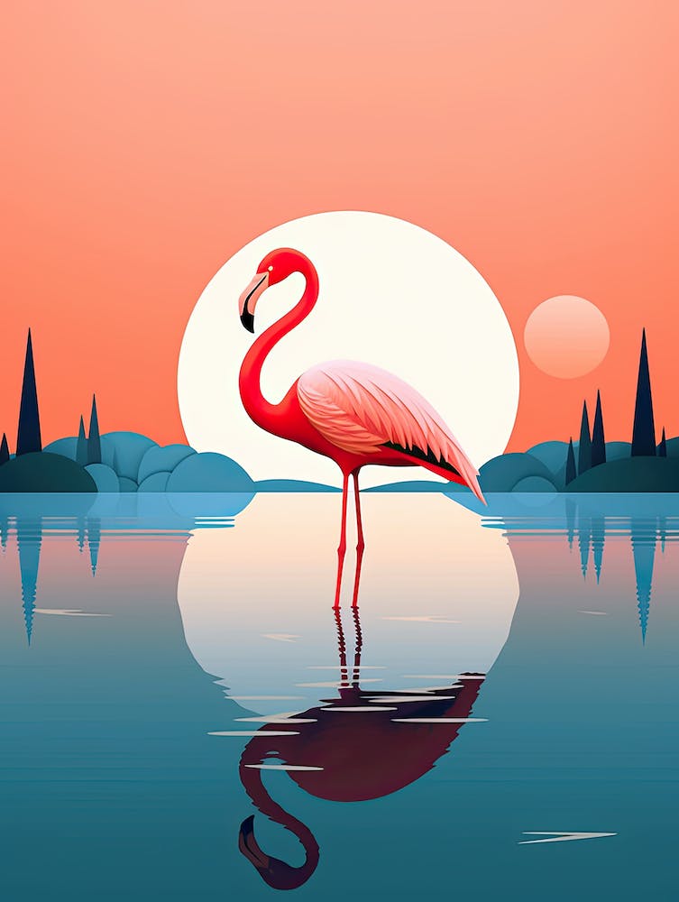 Elegante Flamingo-Harmonie