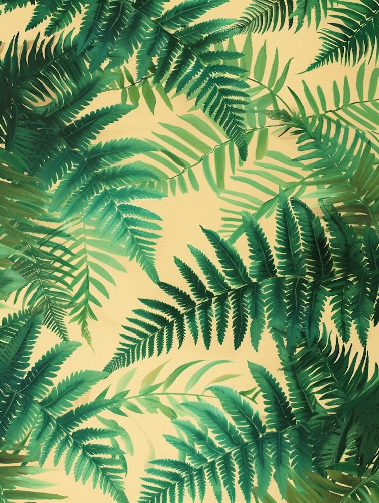 Pattern Poster Soft Shield Fern 4