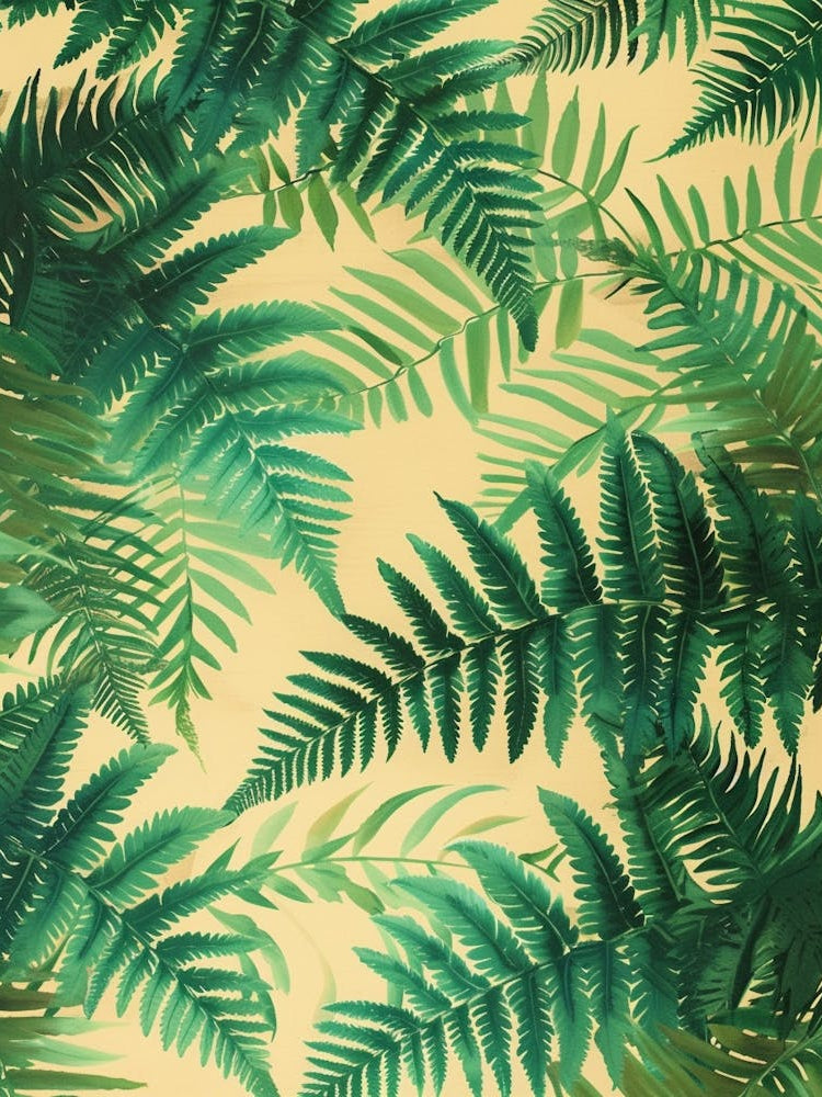 Pattern Poster Soft Shield Fern 4