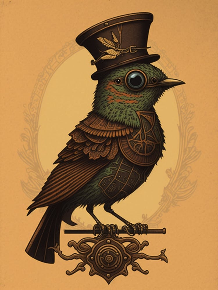 Steampunk-Vogel 4