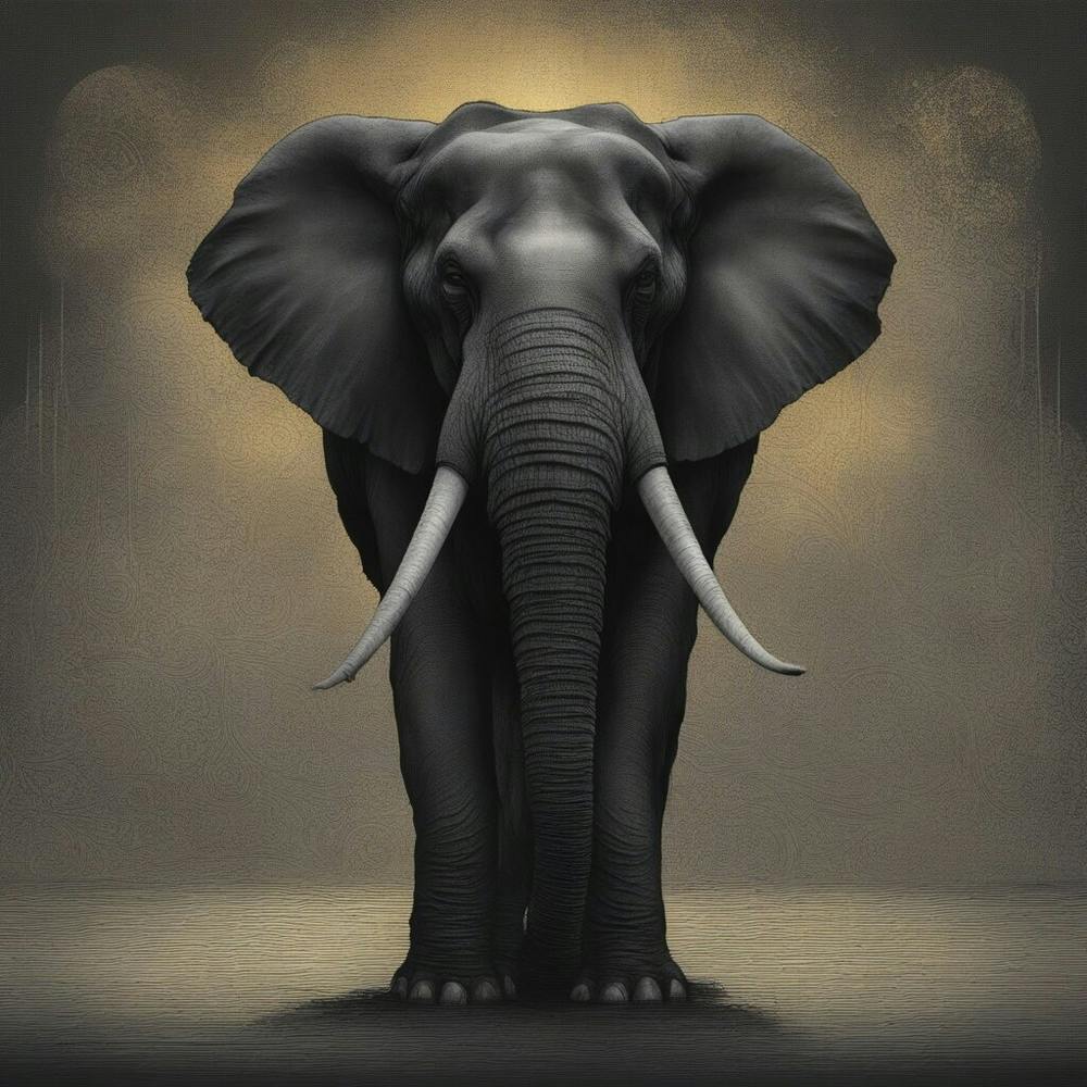 Elephant Canvas Print 1