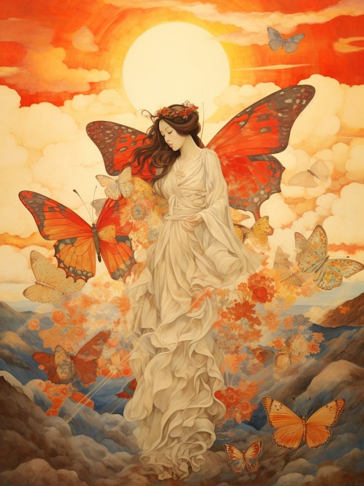 Butterfly Cloud Woman
