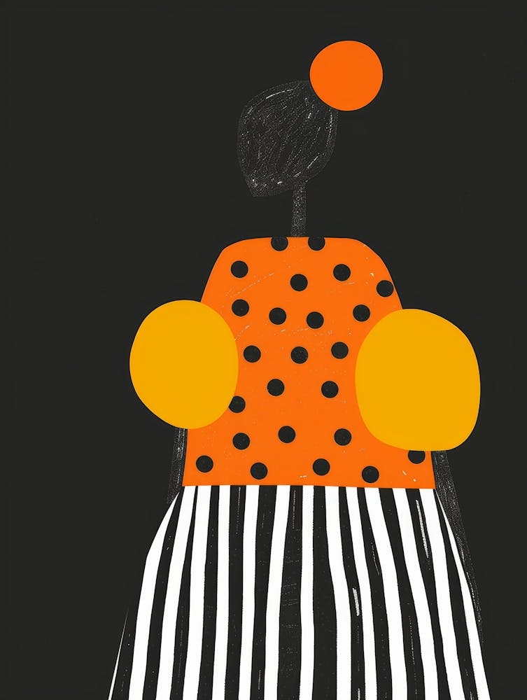 Orange Polka Dot Dress