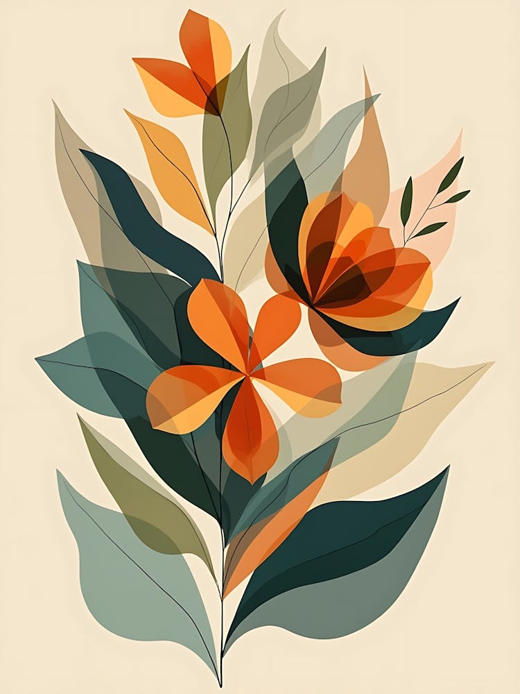 Abstract Floral Painting