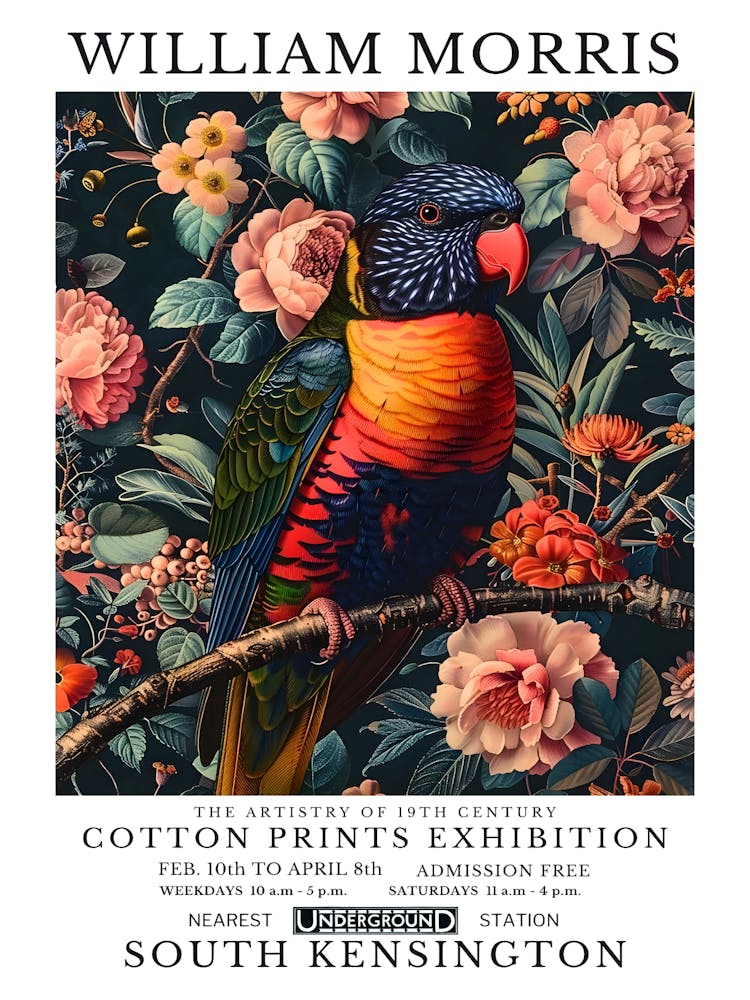 William Morris Cotton Prints Exhibition 53