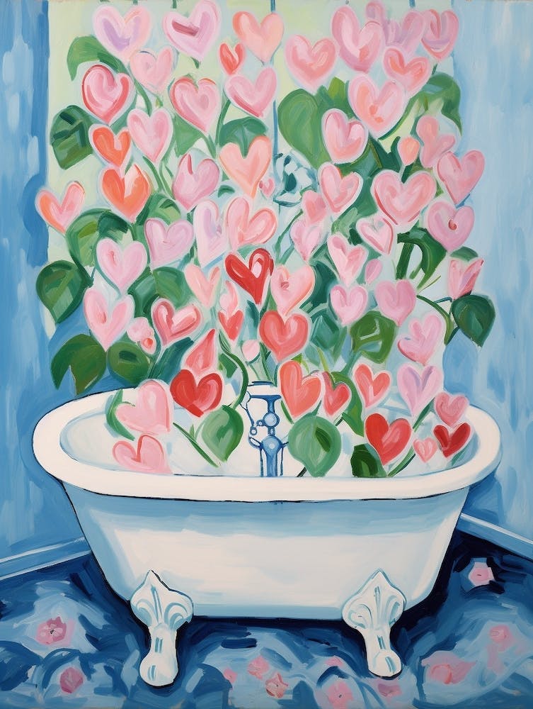 A Bathtube Full Of Bluebell In A Bathroom 3