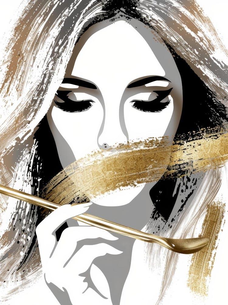 Woman With A Gold Spoon