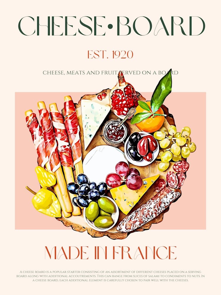 Cheese Board Mid Century