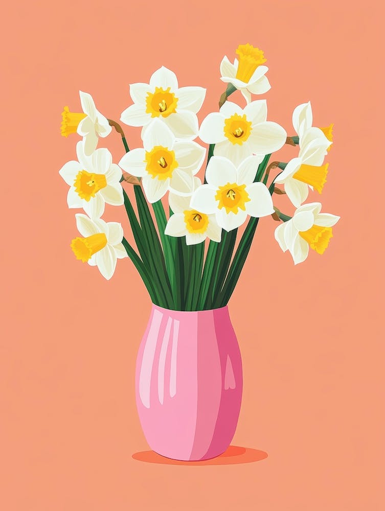 Daffodils In A Vase 5