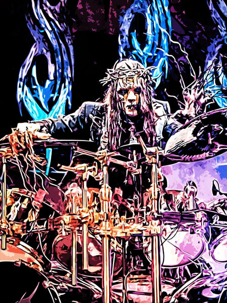 Joey Jordison slipknot band music 8 Art Print by music soul – Fy!
