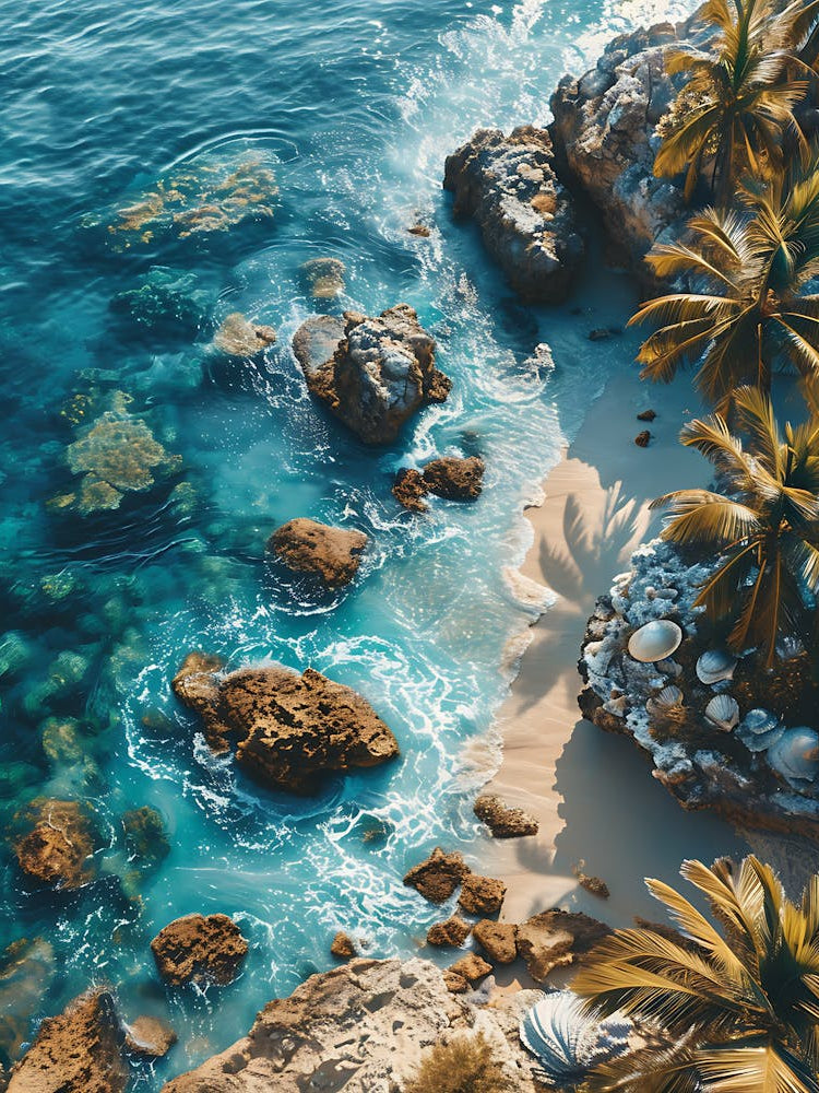 Aerial View Of A Tropical Beach 1