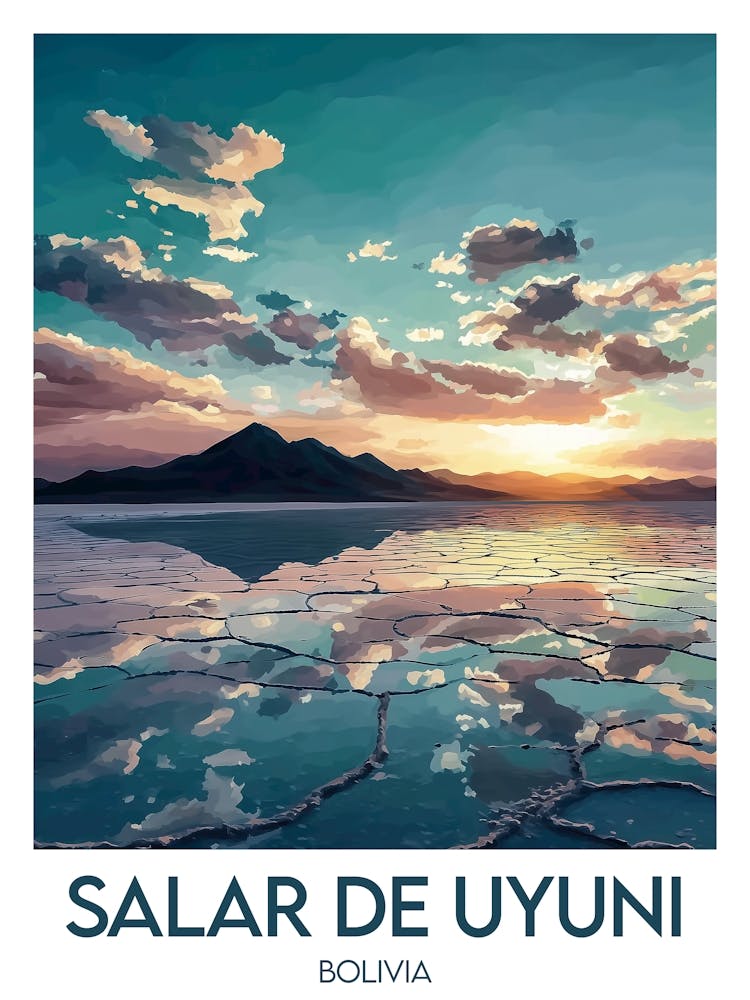 Reiseplakat Salar De Uyuni