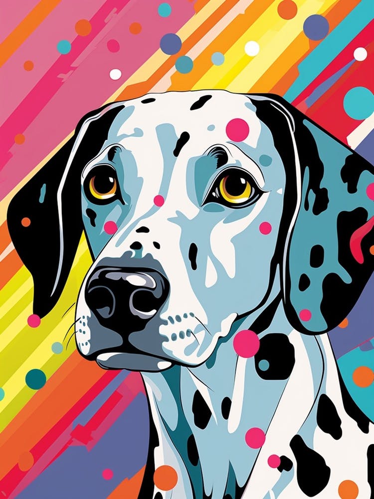Bright Pop Art Dalmation 2