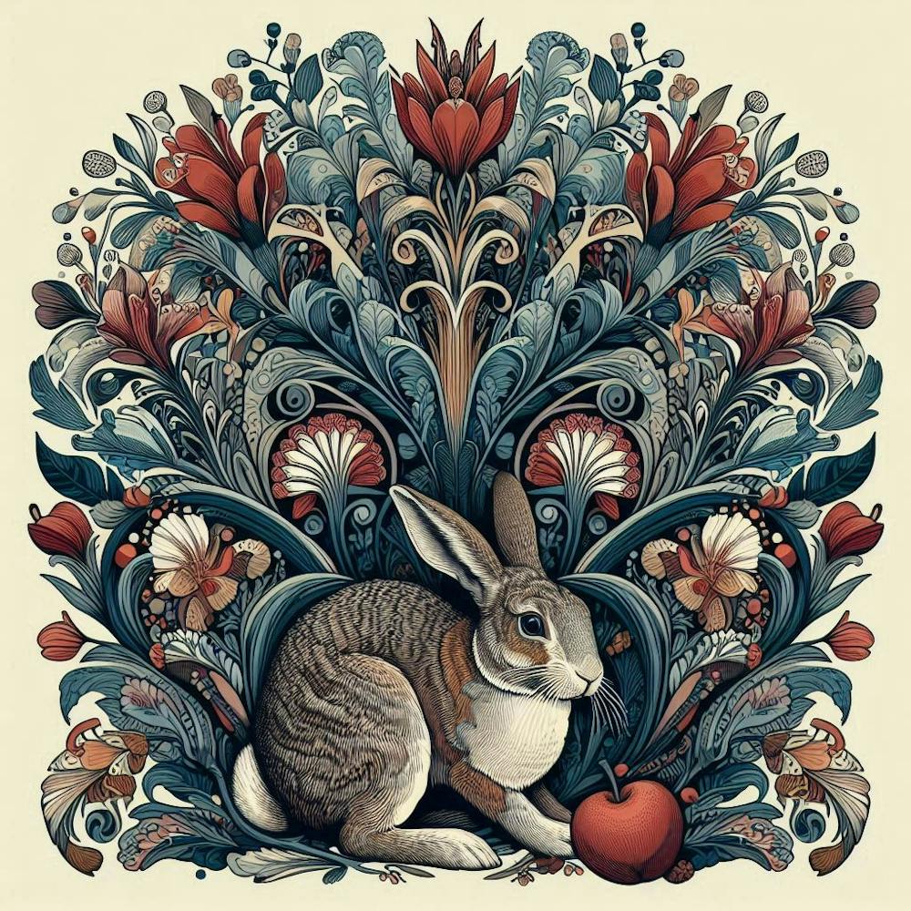 Rabbit With Apple