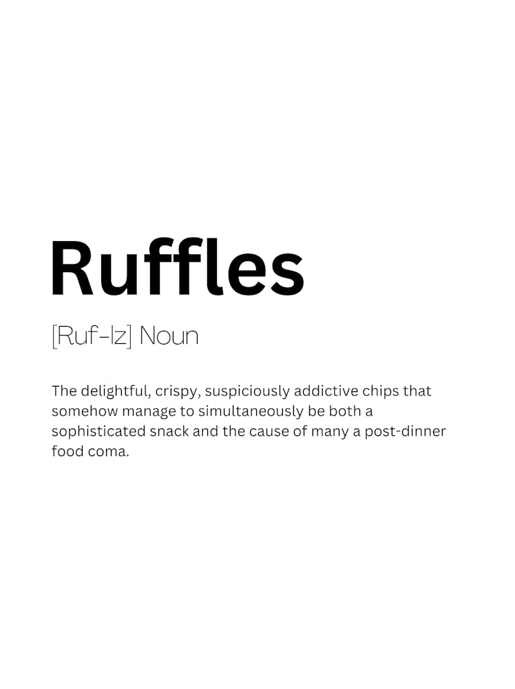 Ruffles Definition Meaning