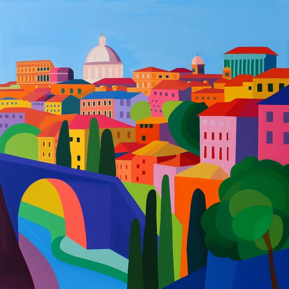Abstract Travel Collection Rome Italy 3
