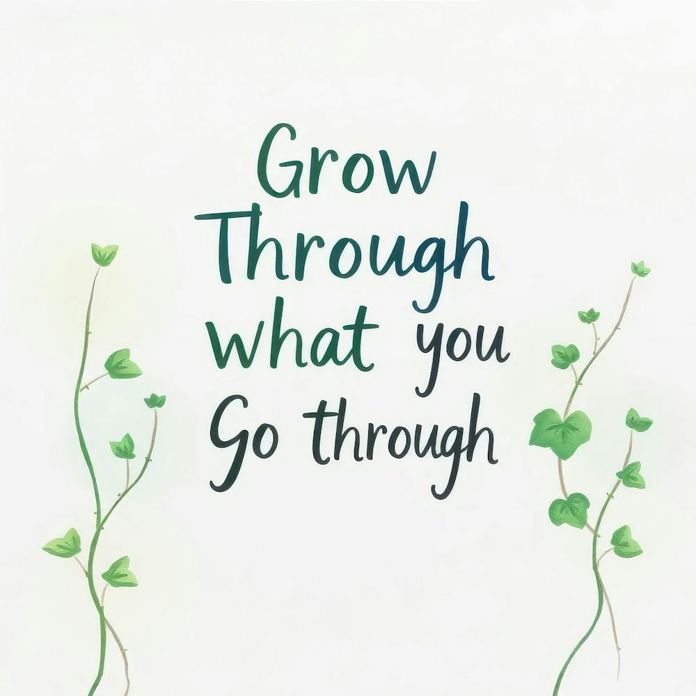 Grow Through What You Go Through 1