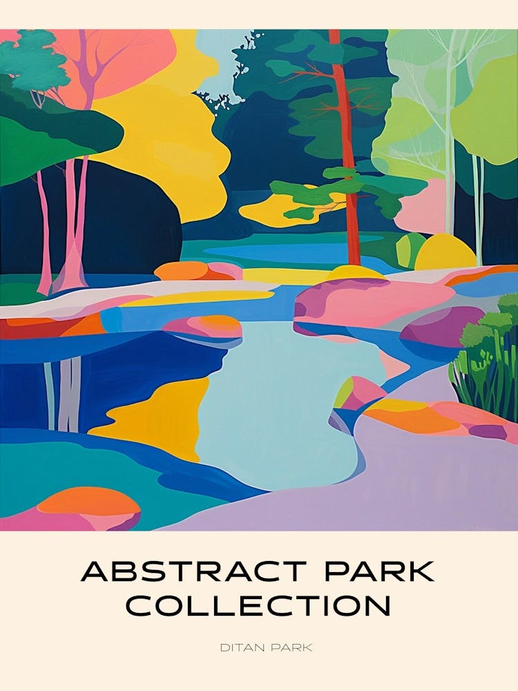 Abstract Park Collection Poster Ditan Park Beijing 4