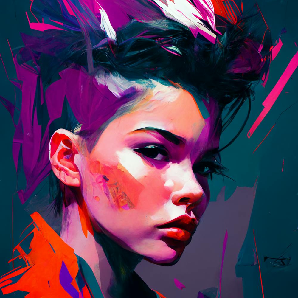 Tank Girl Fine Art Style Portrait