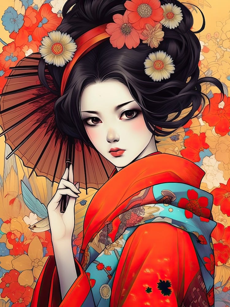 Geisha Flowers 1