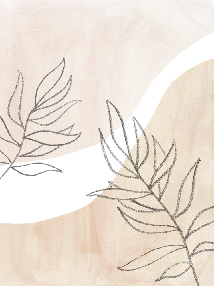 Neutral plants Abstract Painting