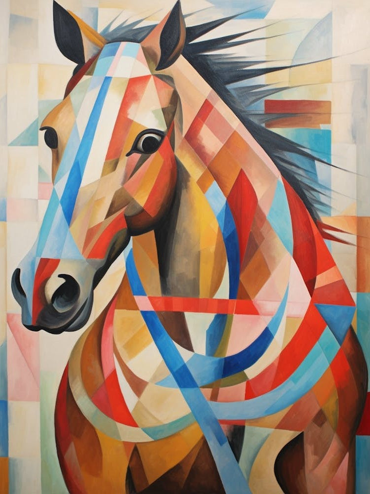 Horse Abstract Pop Art 1