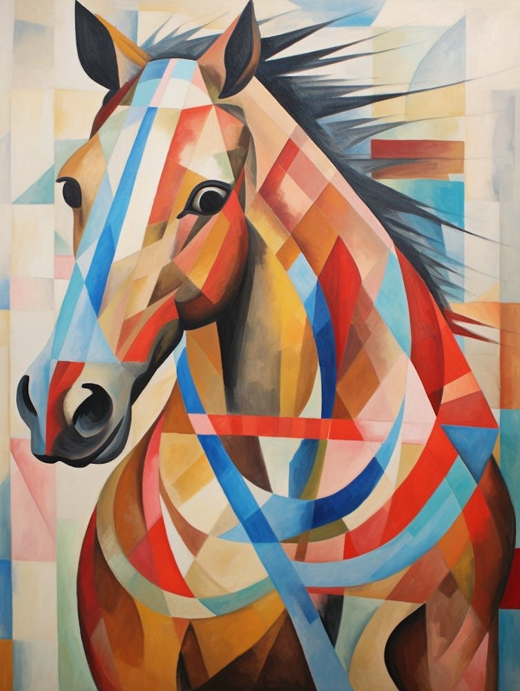 Horse Abstract Pop Art 1