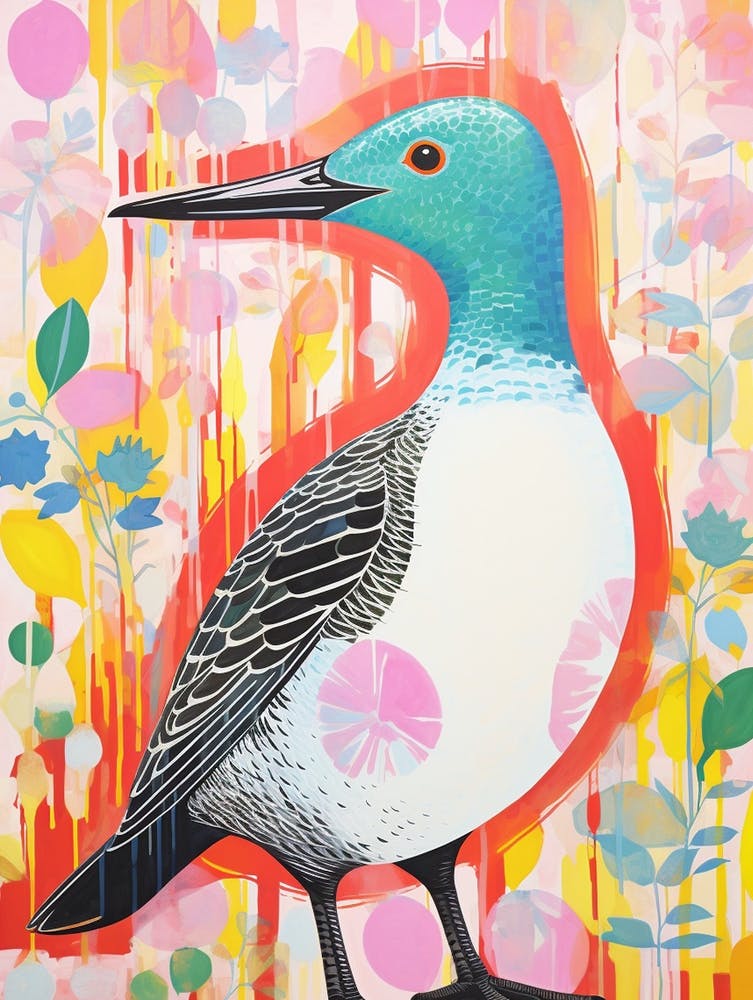 Colourful Bird Painting Loon