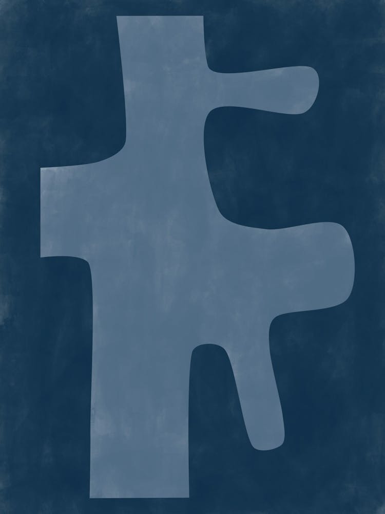 Abstract Blue Shape No.2