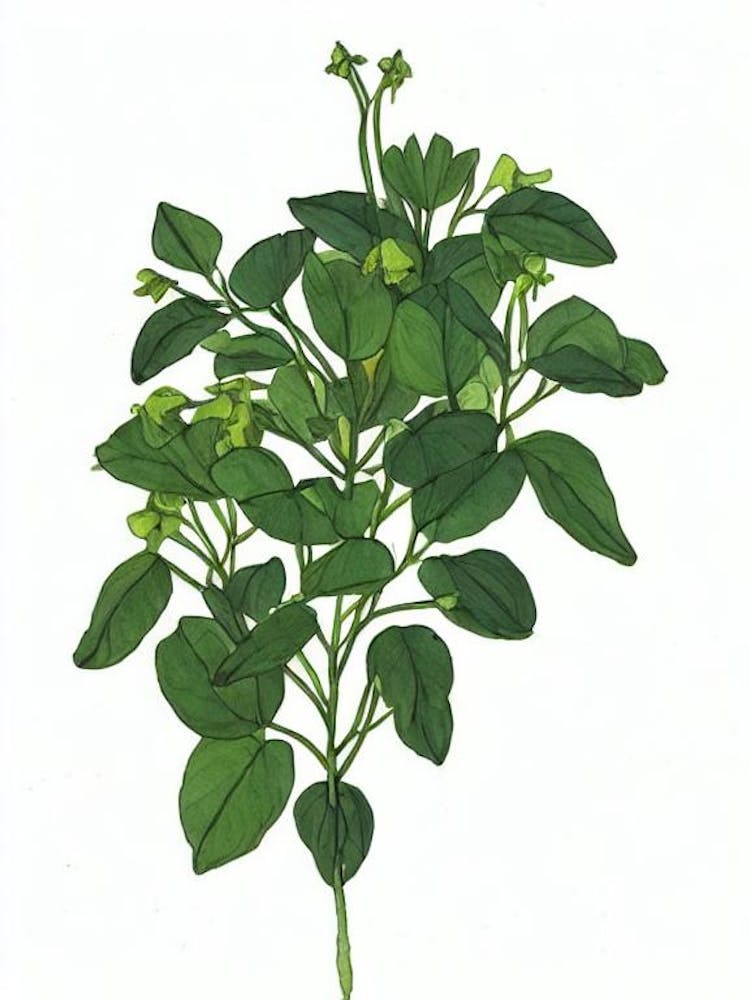 Campanula Flowers (Campanula Isophylla) Watercolor
