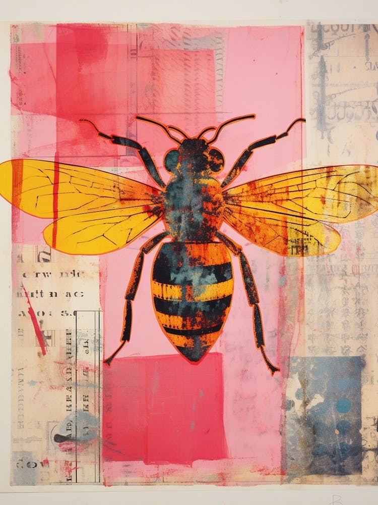 Bee Collage Inspired 2