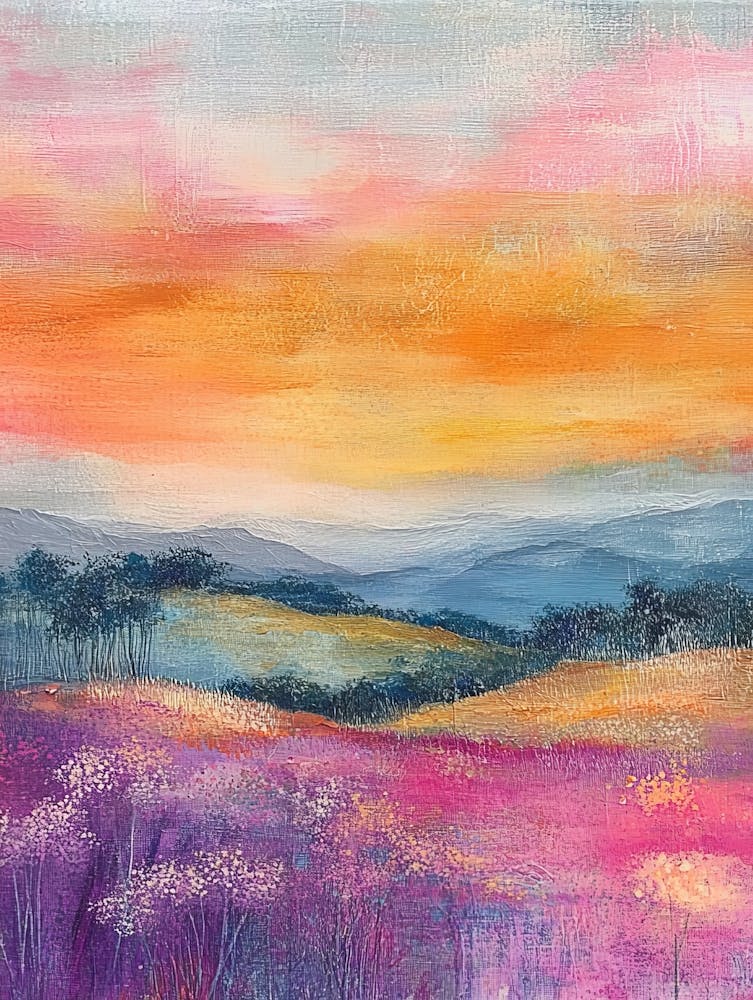 Paysage au Coucher de Soleil