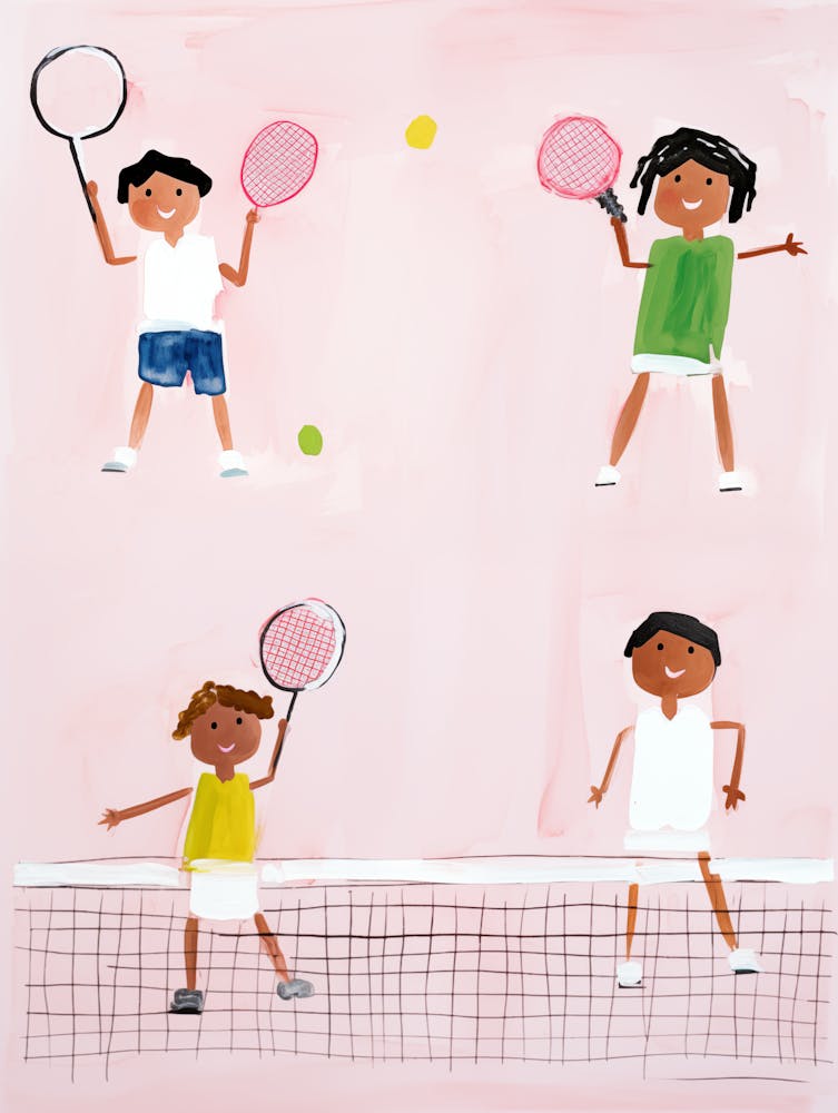 Children Playing Tennis
