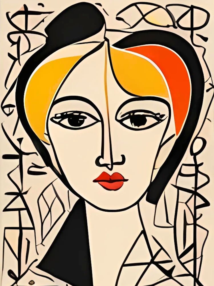 Woman With A Yellow Head