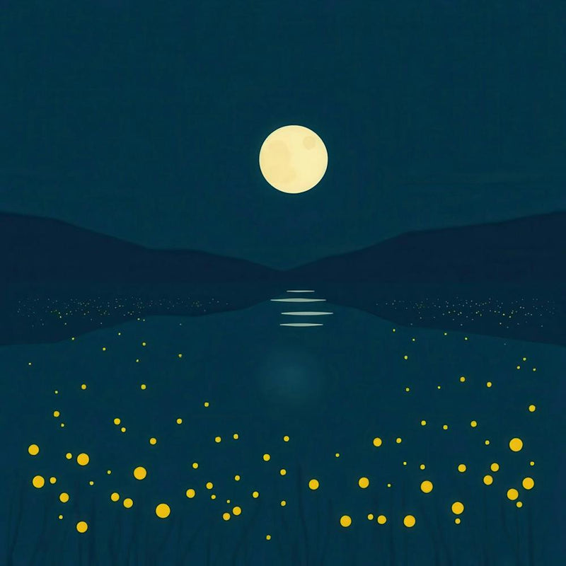 Moonlight Over Lake 4
