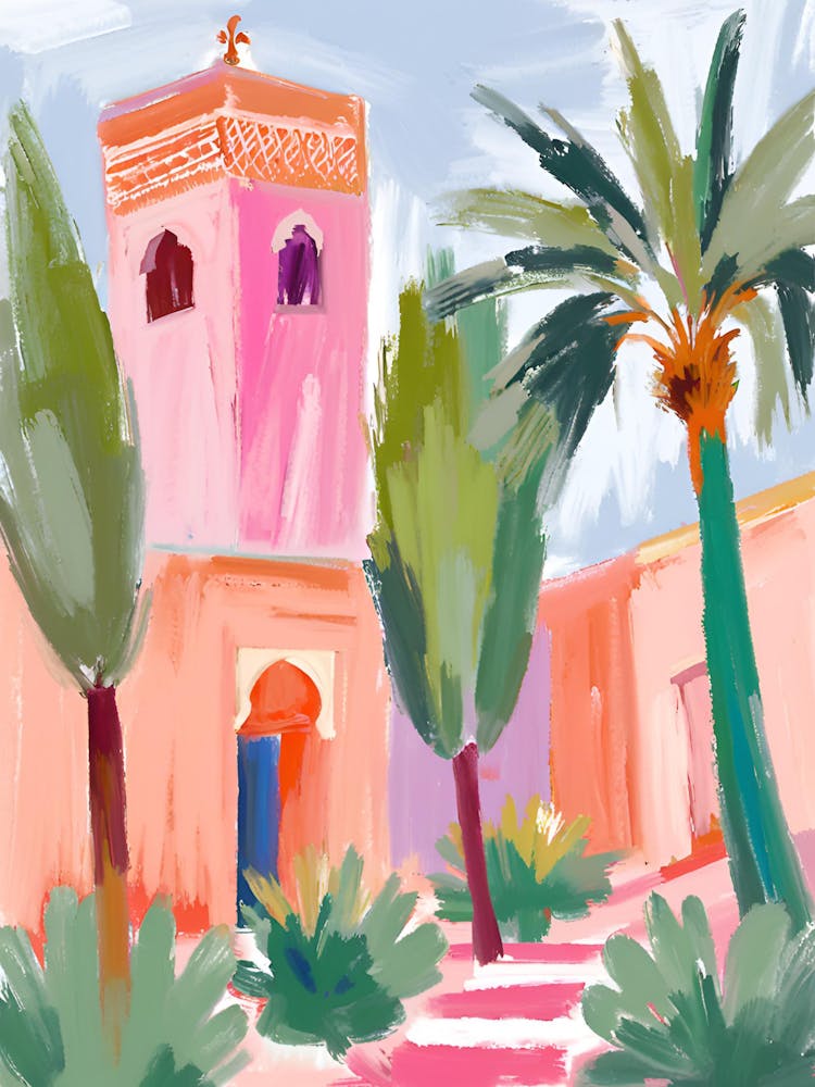 Pink Moroccan House