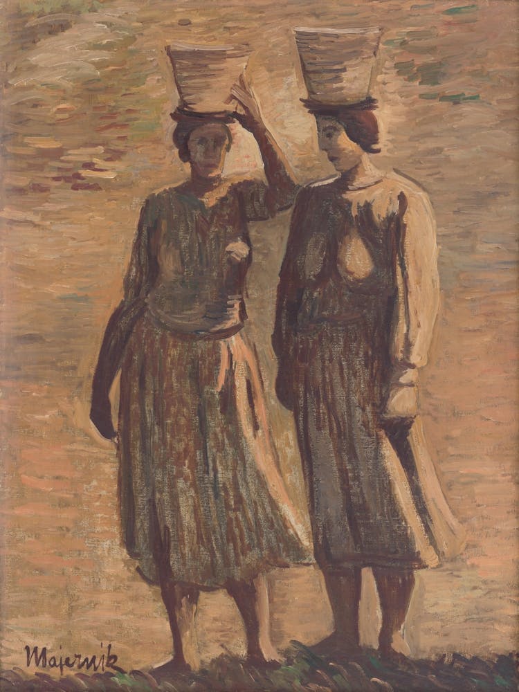 Two Women With Baskets