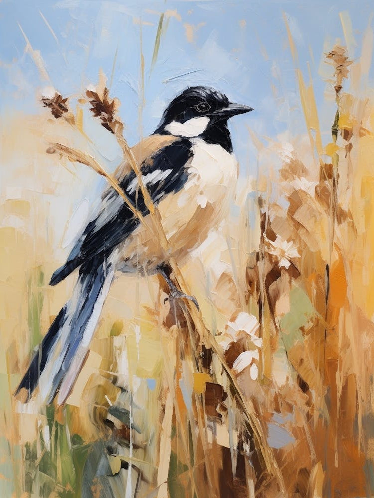 Bird Painting Magpie 3
