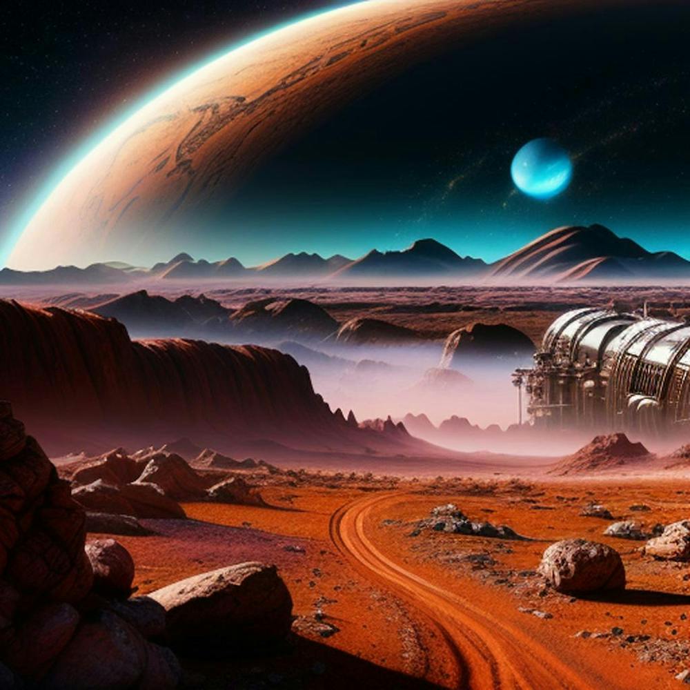 Cosmic Background, Alien Planet Deserted