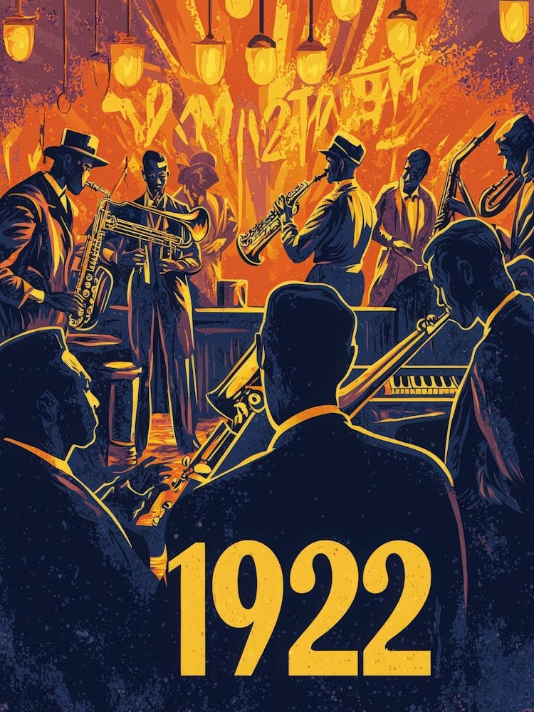 Aihrgdesign A Vintage Art Poster Celebrating The Jazz Age In 5