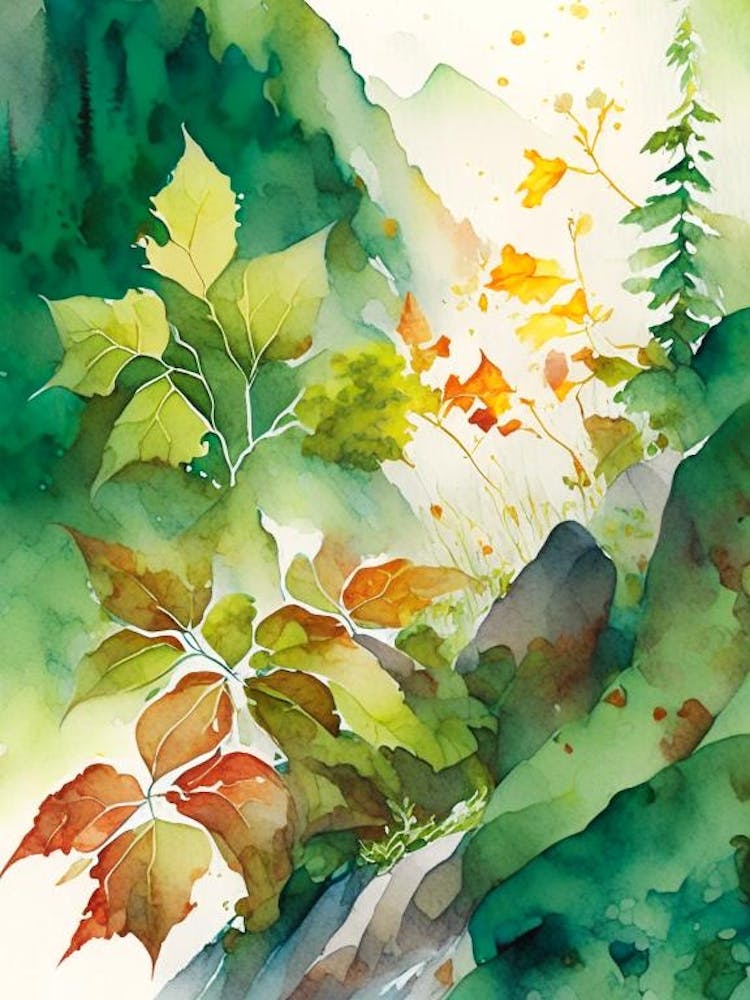 Poison Ivy In Rocky Mountains Landscape Pop Art 8