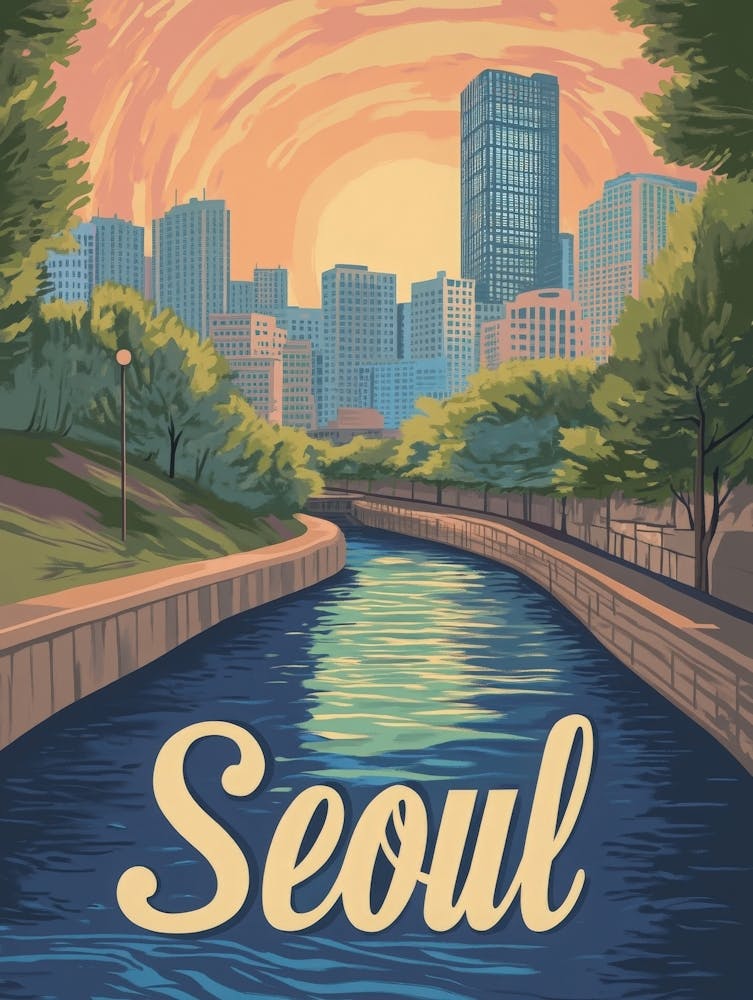 Aihrgdesign A Mid Century Modern Travel Poster For Seoul Show 2f4a8baa 9771 4d45 9cd4 Ac7147572eda 1
