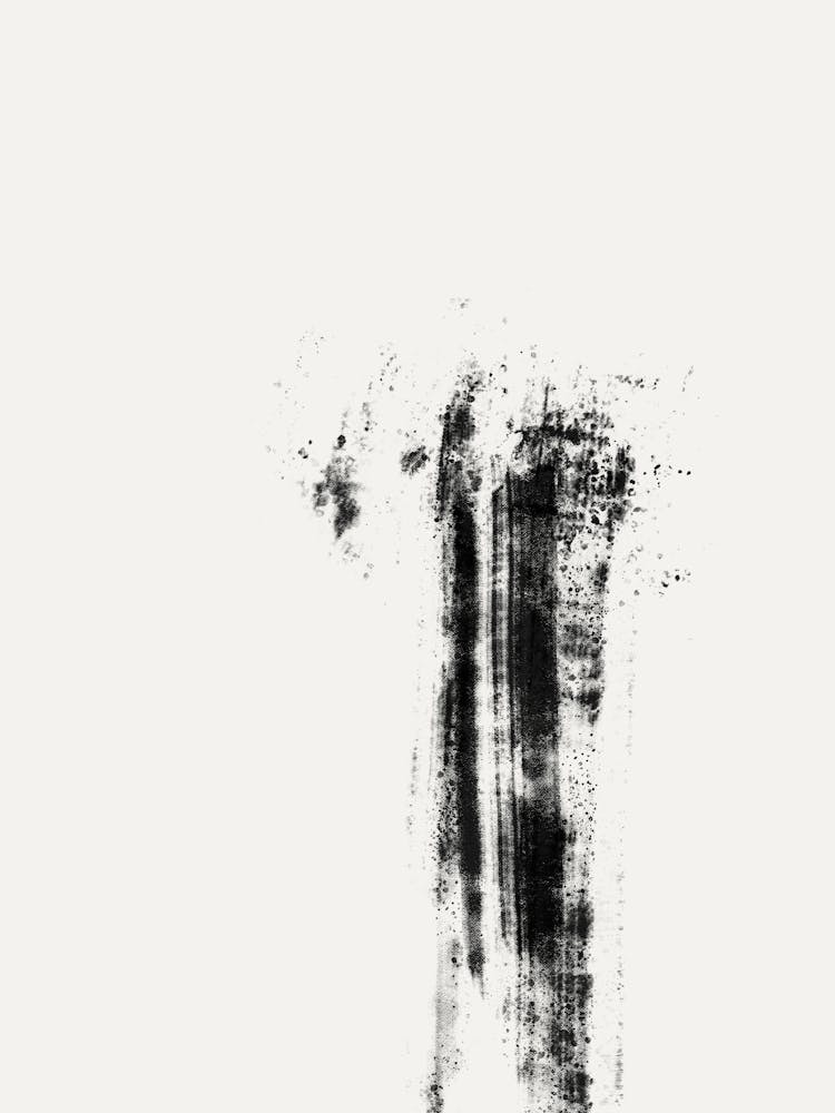 Black And White Abstract Brushes