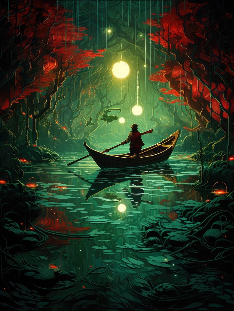 Man In A Boat