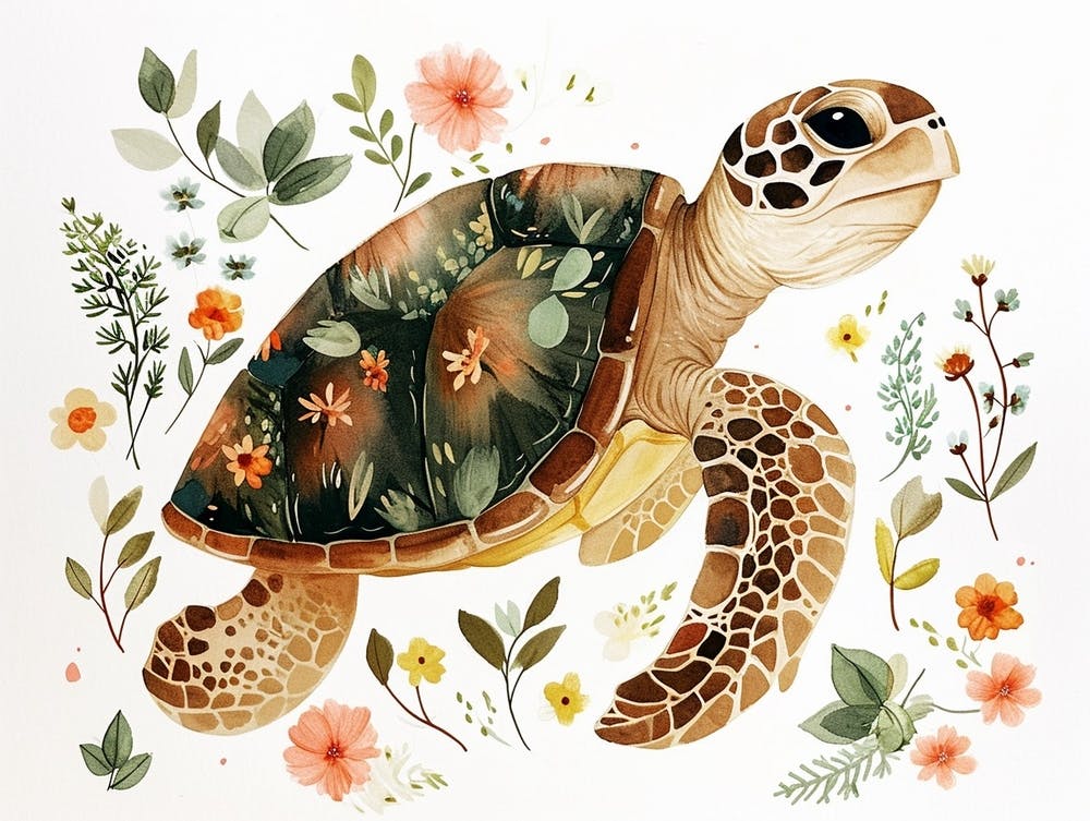 Little Floral Sea Turtle 2
