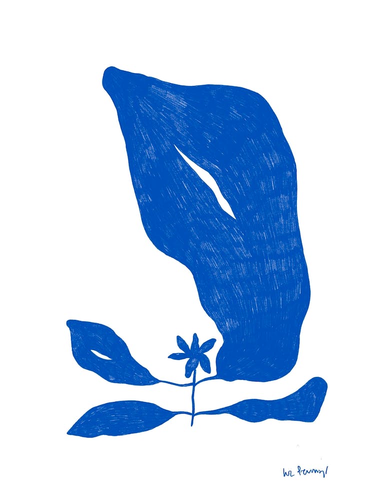 Blue Flower Variations 3