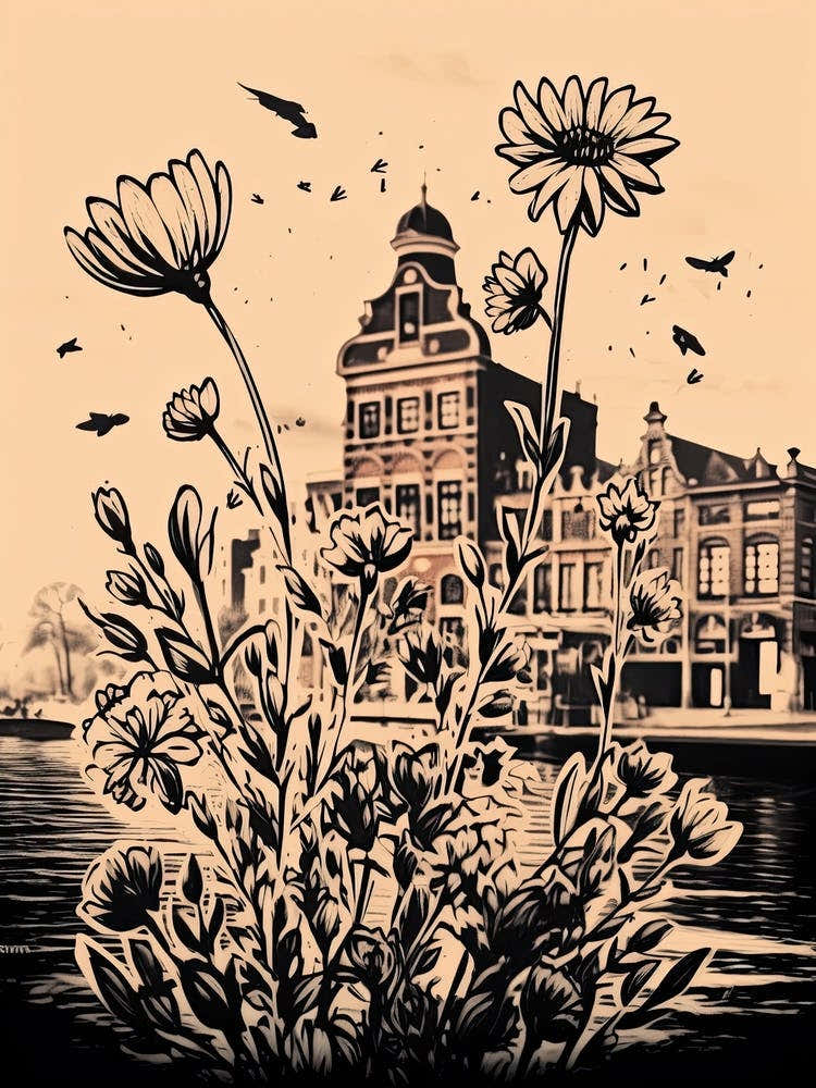 Amsterdam, Flower Collage 1