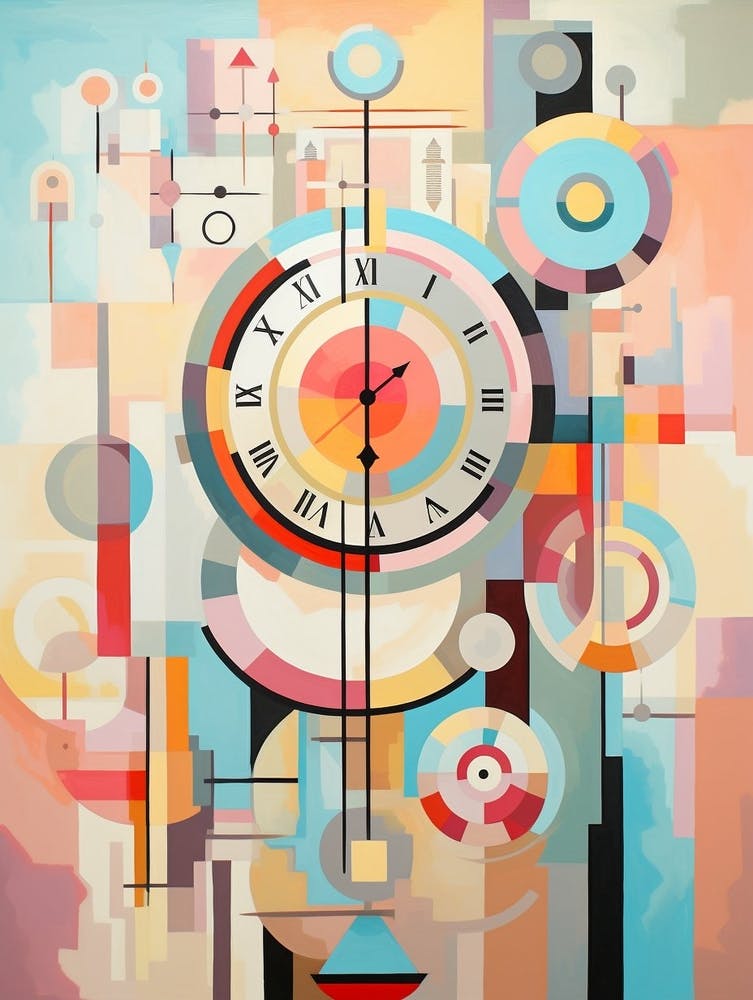 Time Abstract Geometric Illustration 14