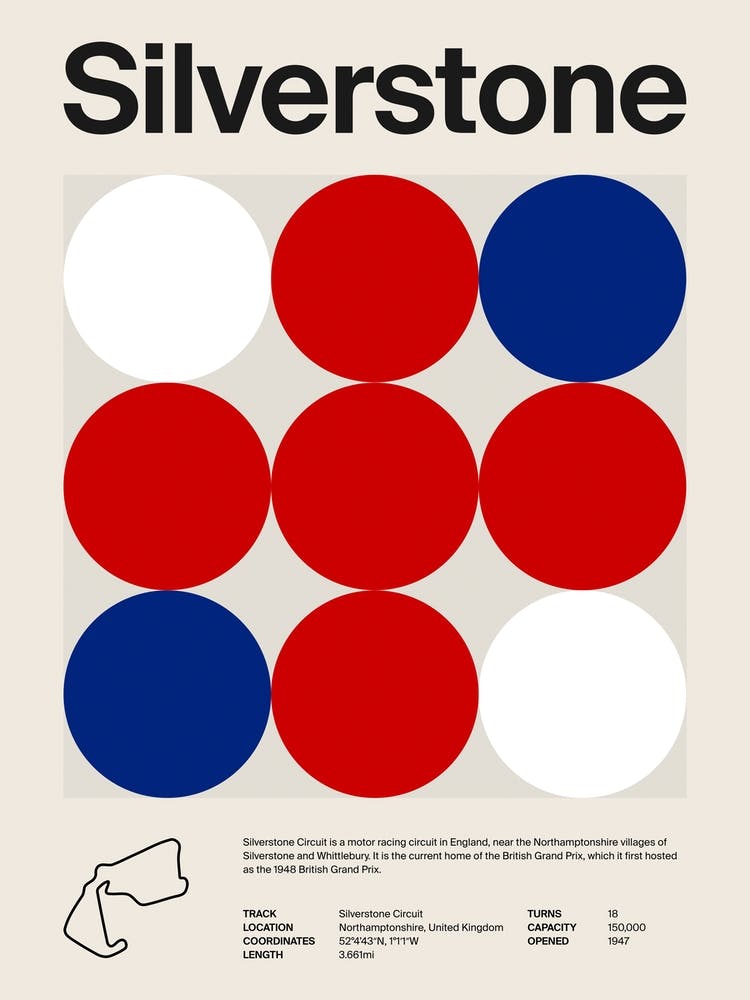 Mid Century Silverstone F1